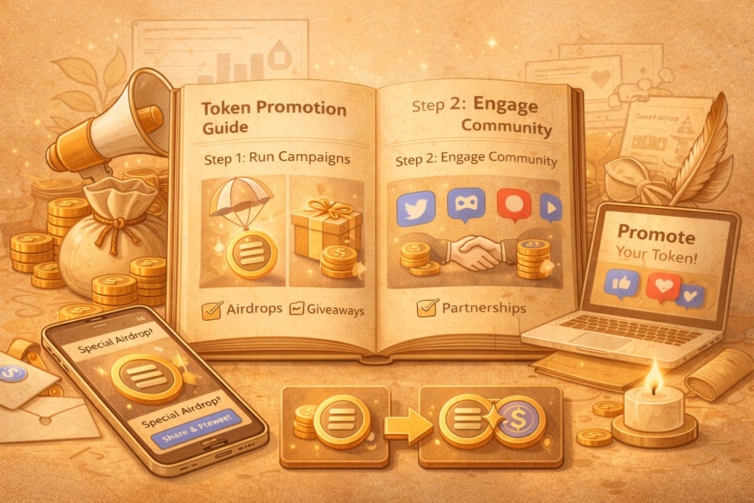 Guia de Promoção de Tokens