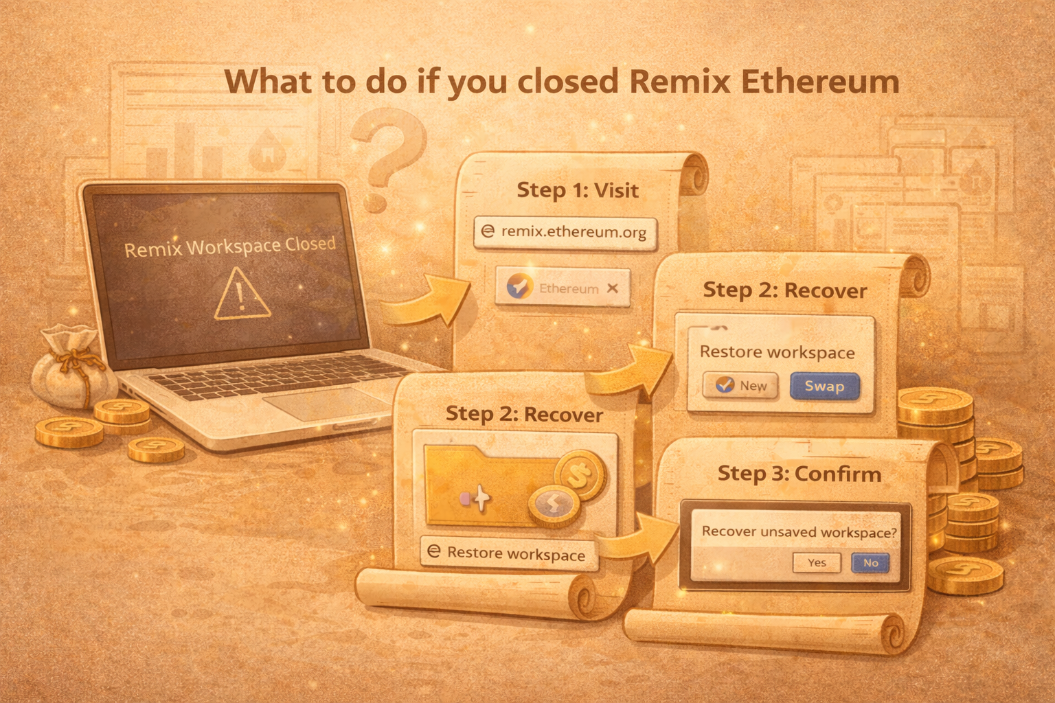 O que fazer se você fechou o Remix Ethereum