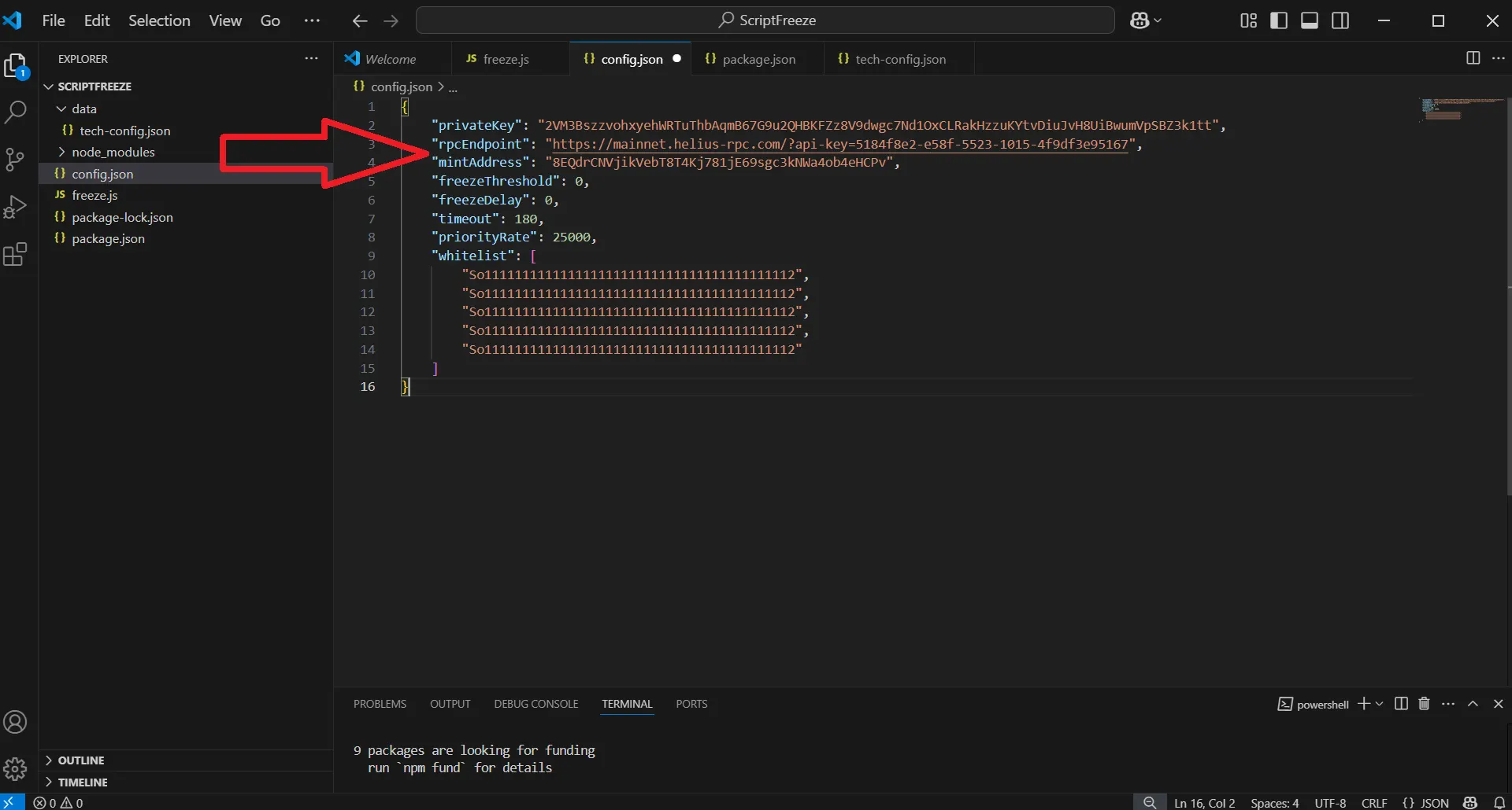 Solana-Honeypot-Token, Schritt 36