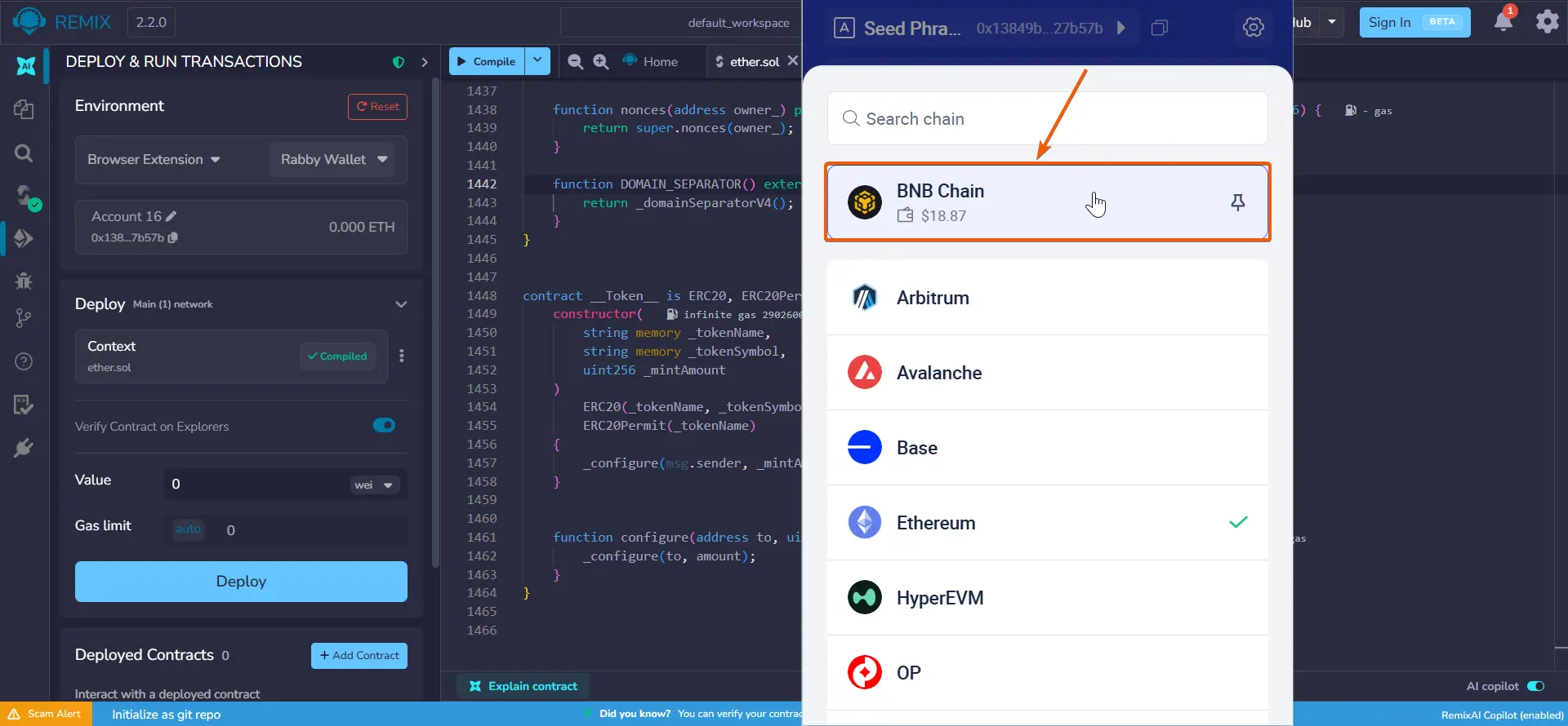 How to Create a Honeypot Token, step 13