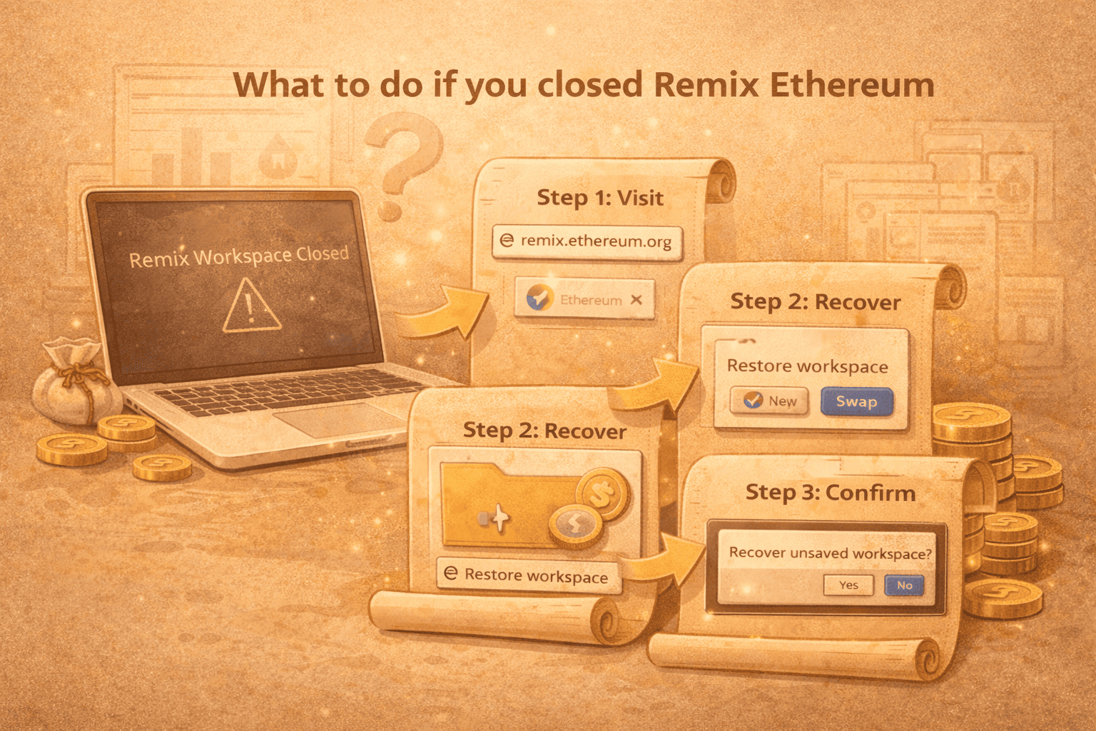 यदि आपने Remix Ethereum बंद कर दिया है तो क्या करें